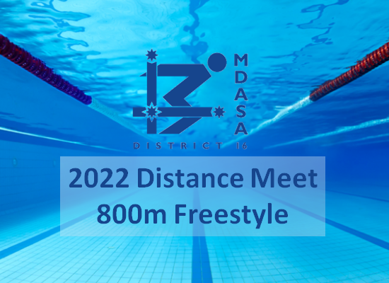 2022 MDASA Distance Meet - 800m Freestyle
